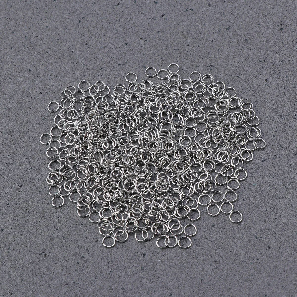 

500 PCS Accessories for Jewelry Stainless Steel Making Supplies Rings Jump Corkscrew Earrings Silver Bracelet Keychain Closed