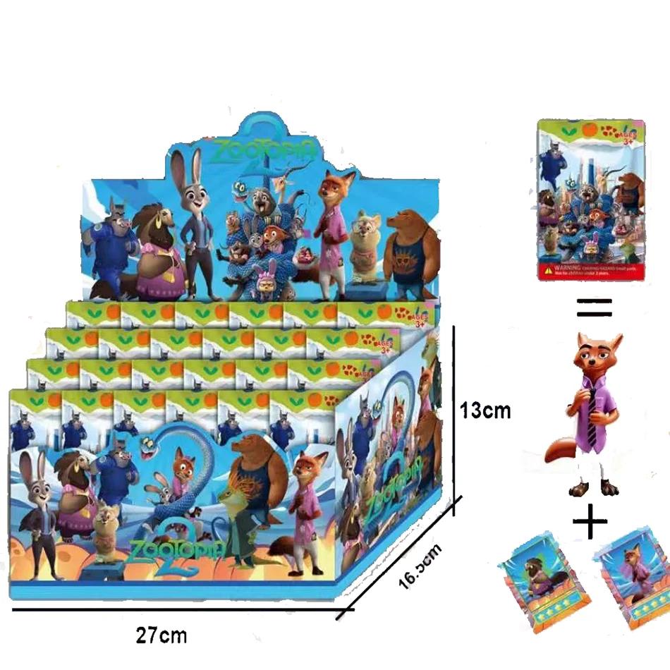 Hot saleing Crazy Animal Series Blind Box Disassembly Fun Blind Box Small statue Rabbit Judy Fox Nick Peripheral decoration gift