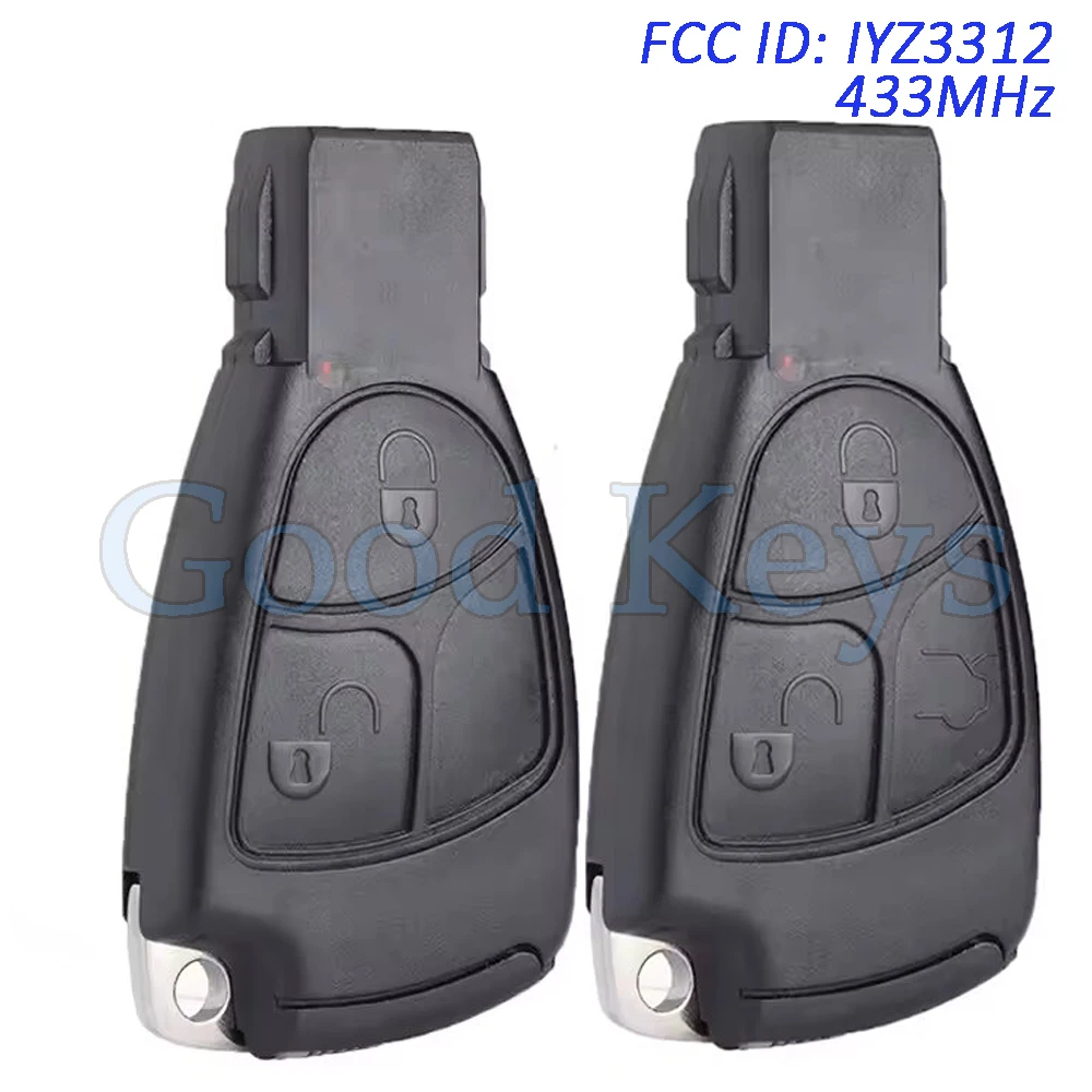 

IYZ3312 433MHz Smart Remote Key Fob for Mercedes Benz B C E Class CLK C180 C200 C220 C230 C250 W169 W202 W203 W208 W210 W245