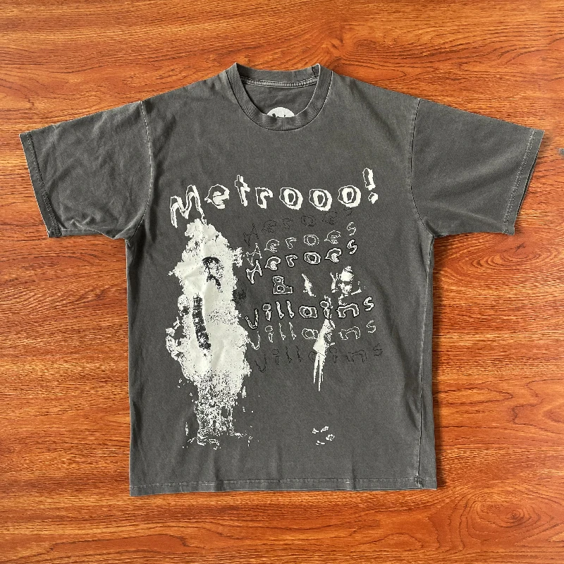 

Футболка Metro Boomin Heroes Villains Cover Tee Heavy Du Waed ort Sve с круглым вырезом, молодежная, модная, летняя коллекция 2023, стандартный крой