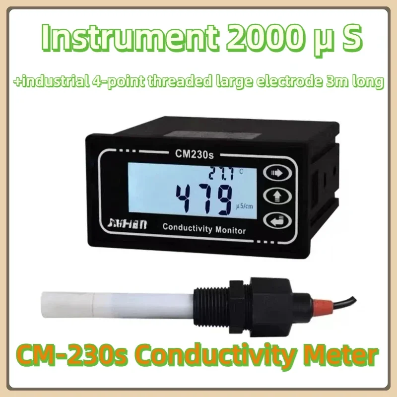 

CM-230S Conductivity Meter Online Conductivity Meter TDS Instrument EC Meter Conductivity Electrode Replace Pure Water Monitor