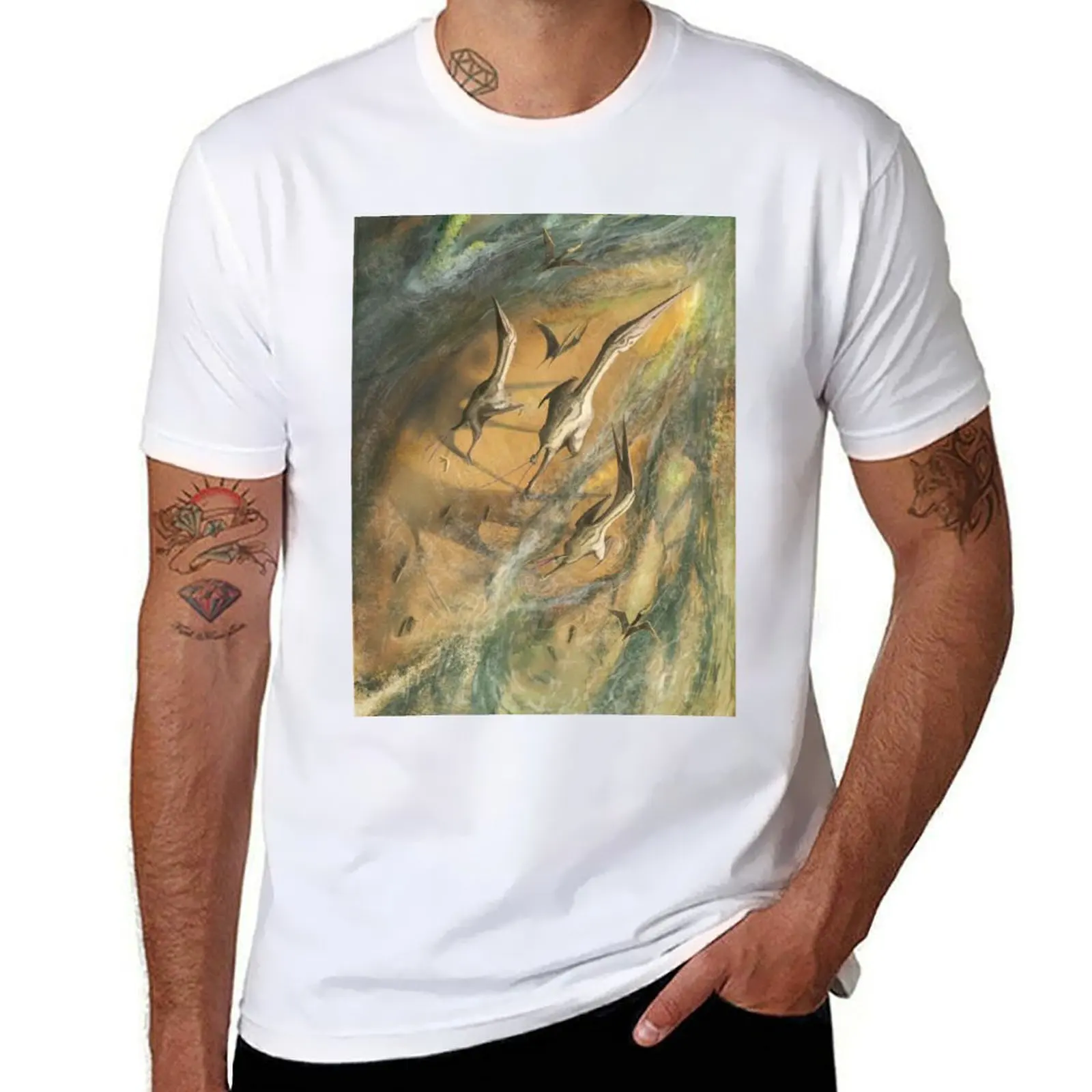 

Wandering azhdarchid pterosaurs T-Shirt funny t shirts man cotton t shirt man T-Shirt