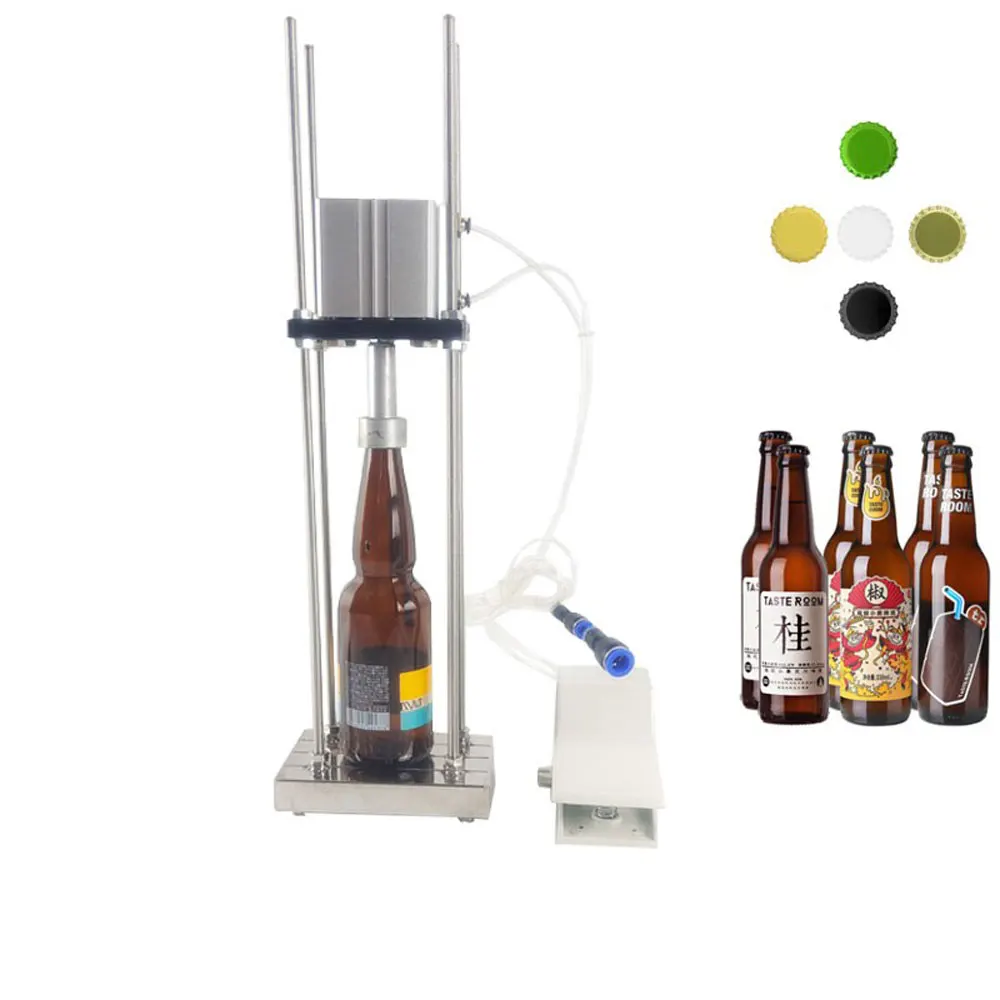 

Pneumatic Capping Machine Semi-Automatic Wine Bottle Glass Bottle Crown Cap Capping Machine Homemade Beer Bottle Capper