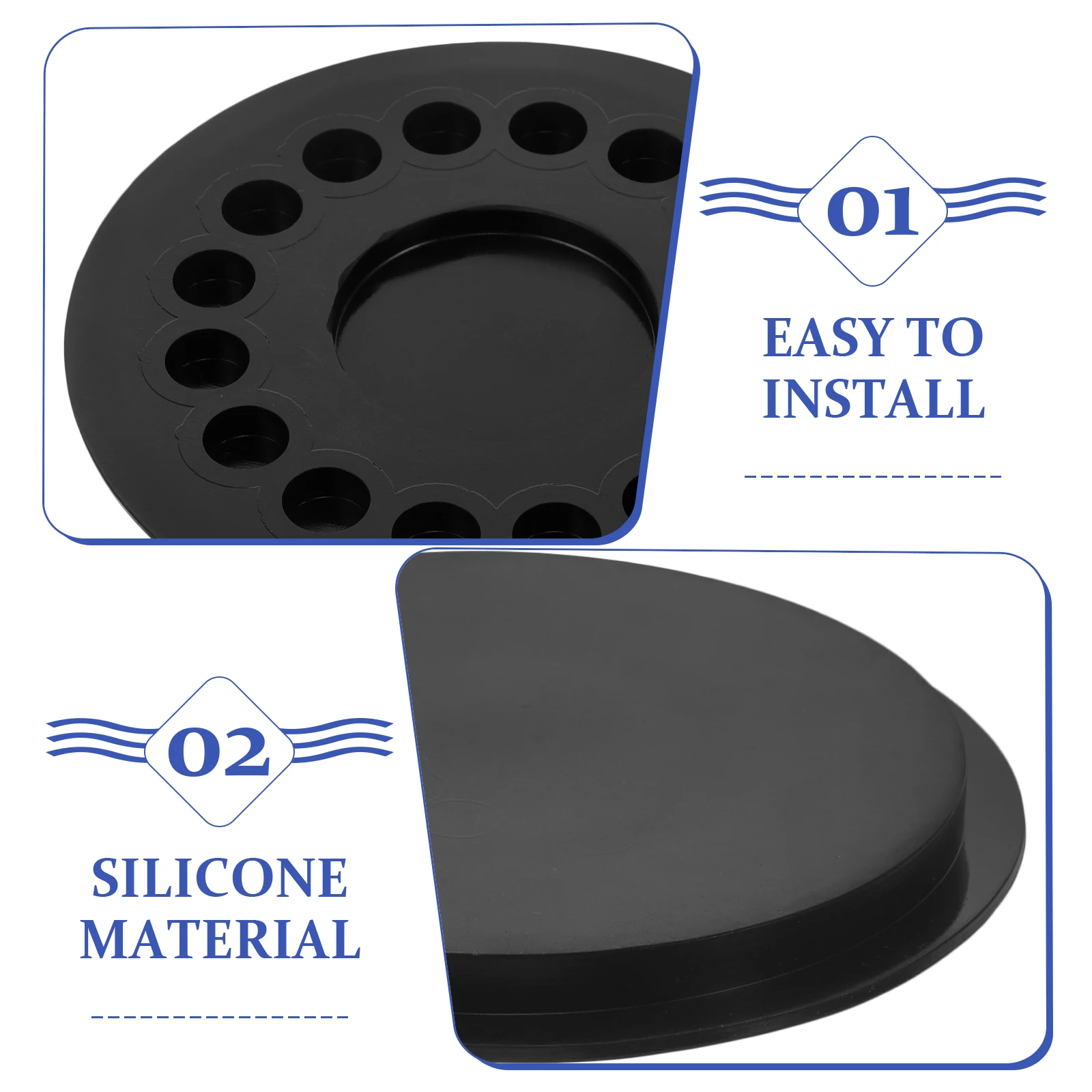 

Practice Soundproof Mat Electric Soundproofing Mute Pad Noise Reduction Silicone Drum Accessories Tenor Drum Pad Durable