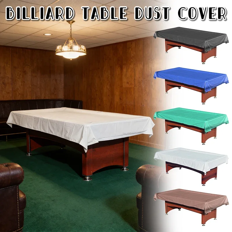 

PVC Pool Table Cover Waterproof Dustproof Billiard Table Protector Cover for 7ft/8ft Snooker Tables, Multiple Colors Optional