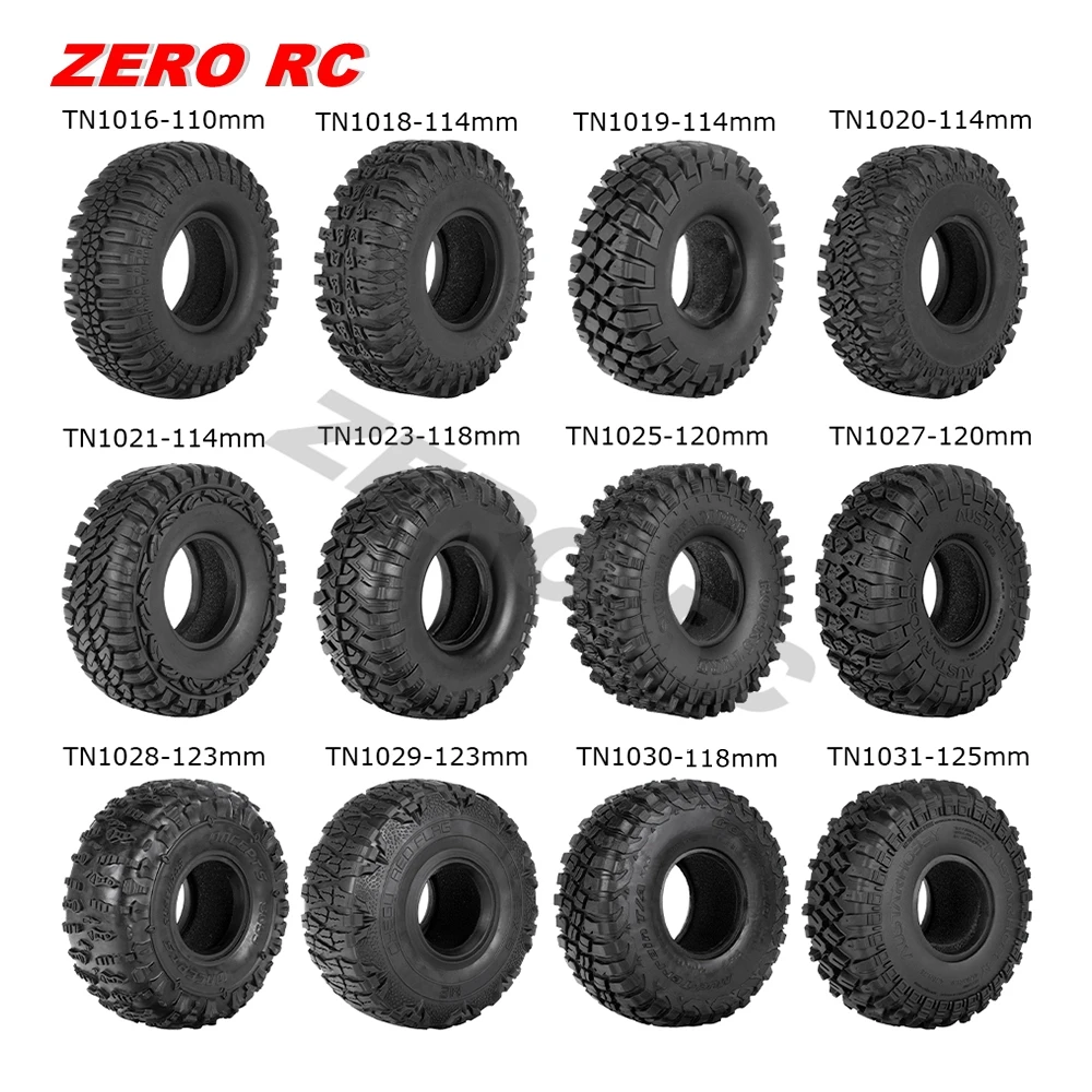 RC Rock Crawler 1.9Inch Tires 110-125mm Tyre For 1/10 RC4WD D90 D110 AXIAL SCX10 II III CAPRA TRAXXAS TRX-4 TRX-6 RGT 1.9