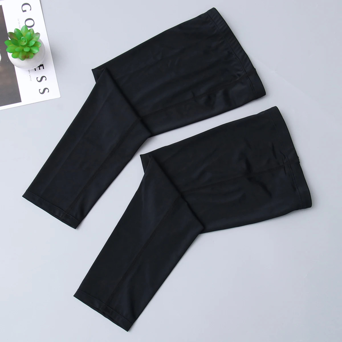 

Компрессионные носки с рукавами для поддержки колена, чехол на щиколотке, спортивный бег, размер L, черный, удобный, облегчение боли