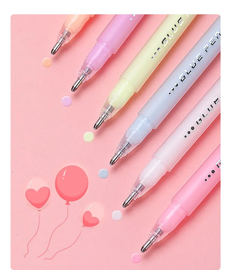 5-farbiger stiftförmiger fester Klebestift für Kinder, schnell trocknender Bastelklebestift für Schule, DIY, Scrapbooking, kreative Kunstwerkzeuge – Detail 4