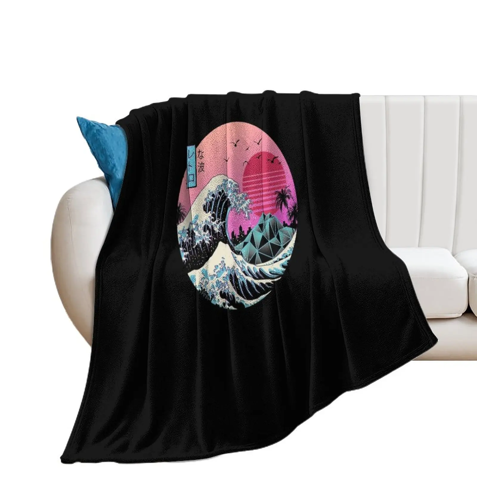 The Great Retro Wave Throw Blanket Luxury Throw Decoratives Blankets For Bed Cute Blankets