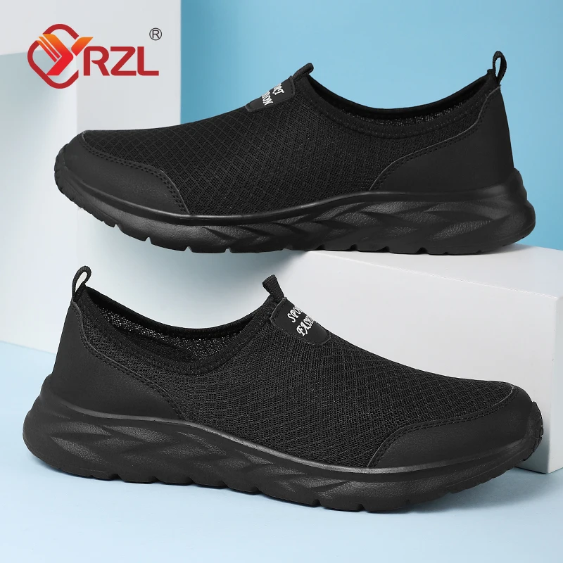 

YRZL New Running Shoes for Man Breathable Sports Shoes Light Weight Fashion Summer Breathable Sneakers for Men Plus Size 40-47