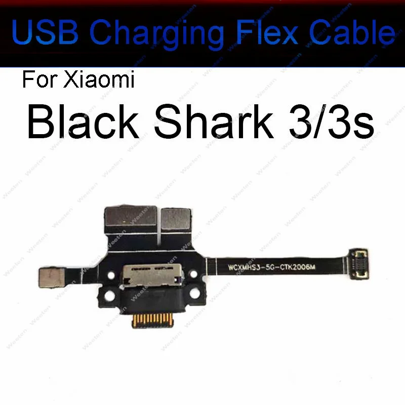 USB Charge Board Port For Xiaomi Black Shark 2 3 4 5 Pro USB Charging Port Dock Charger Plug Connector Board Flex Cable Parts