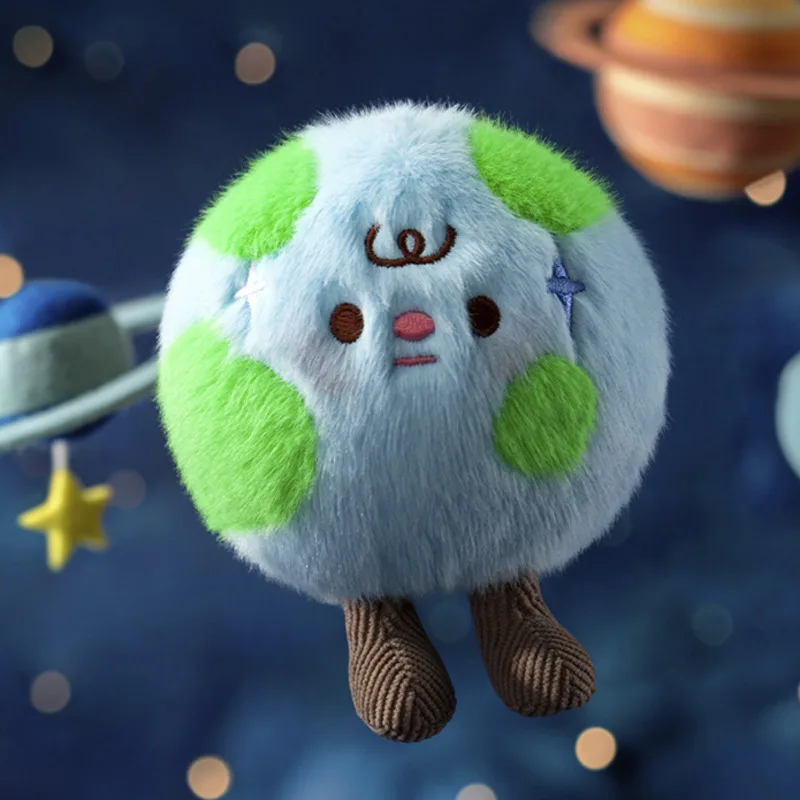 

Новый милый плюшевый кулон в виде синей планеты, 10 см, миниатюрная мягкая игрушка-кукла для фанатов, подарок для детей