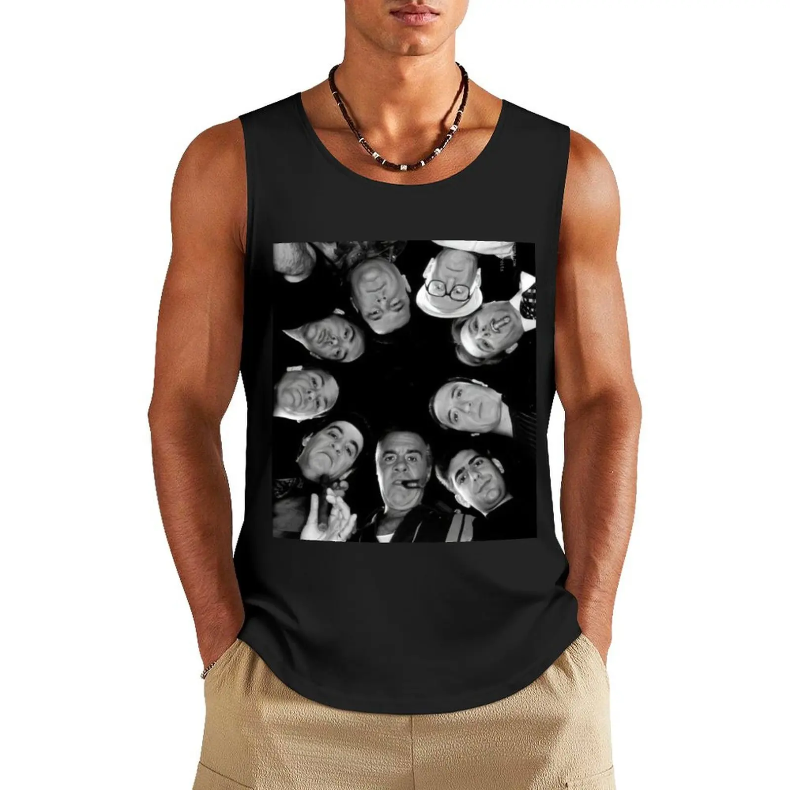 

The Sopranos Iconic Poster Tank Top cute tops men gym