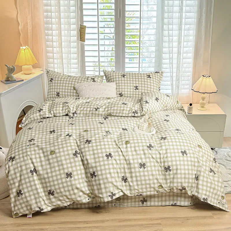 Hotel Quality 200x230cm Queen Size Duvet Cover Set Anti Static Dust Proof Bedroom Essentials With Hidden Buttons Home Textile