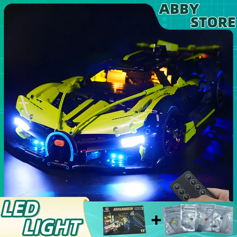 RC LED Light Kit para DIY, carro esportivo técnico, apenas luz LED sem blocos Modelo, 10211