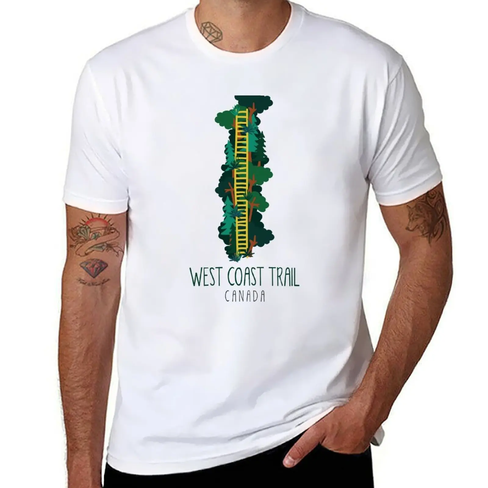 

West Coast Trail - Canada T-Shirt t shirt man casual man t shirts high quality luxury brand T-Shirt