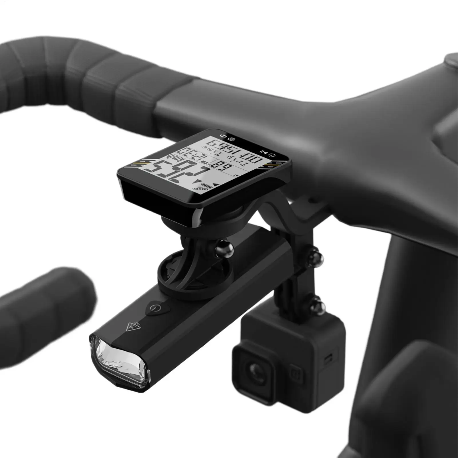 ハンドルバーエクステンダーマウンテンバイク用スピードメーターホルダーハンドルバーエクステンション自転車用ランプ電気ストップウォッチマウンテン