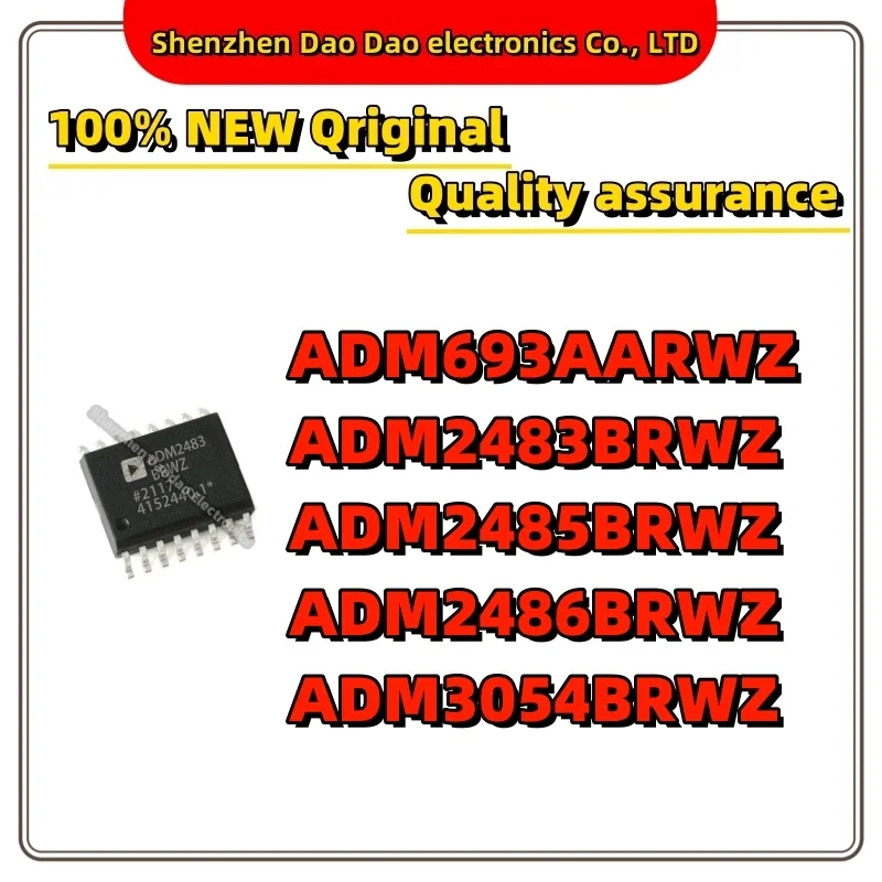 ADM693AARWZ ADM2483BRWZ ADM2485BRWZ ADM2486BRWZ ADM3054BRWZ IC Chip SOP-16 Quality Brand New