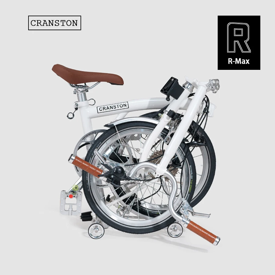 CRANSTON 20Inch External 9 Speed Tri-fold Folding Bicycle Straight  M-Handle/S-Handle Lightweight and Portable Folding Bicycle