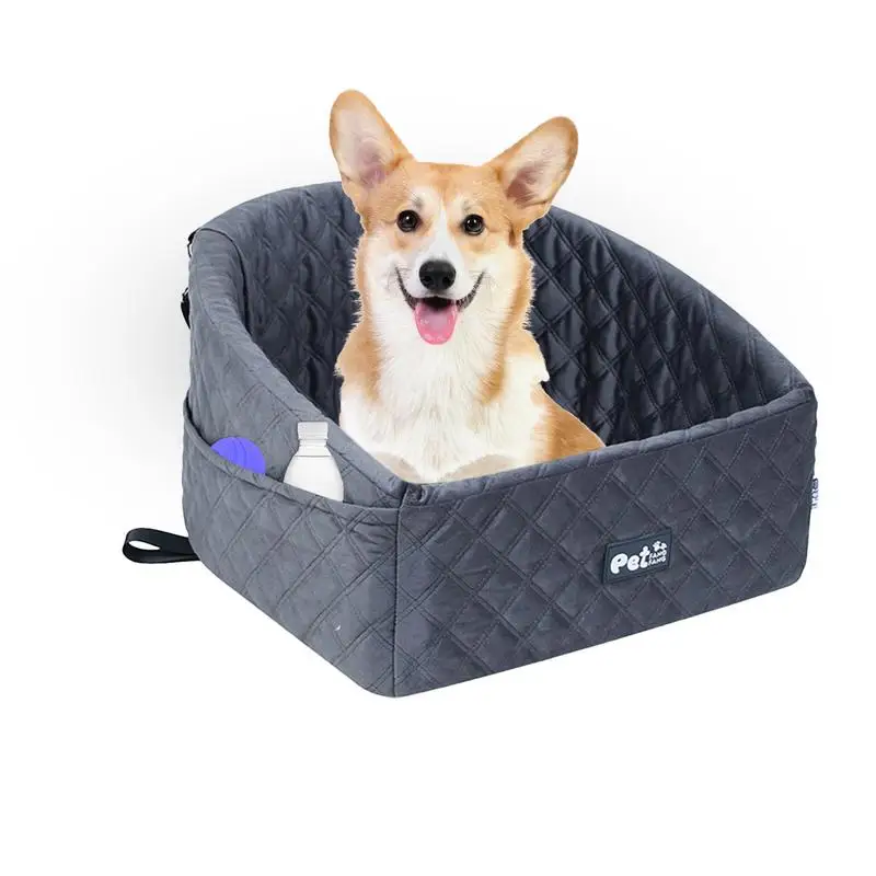 

Dog Car Seats For Small Dogs Elevated Pet Car Seat With Adjustable Straps Dog Car Carrier With Washable Removable Cover &