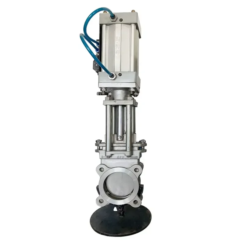 Dual-Action Pneumatic Actuator with SS304 Positioner for Knife Gate Valve Water Check Structure