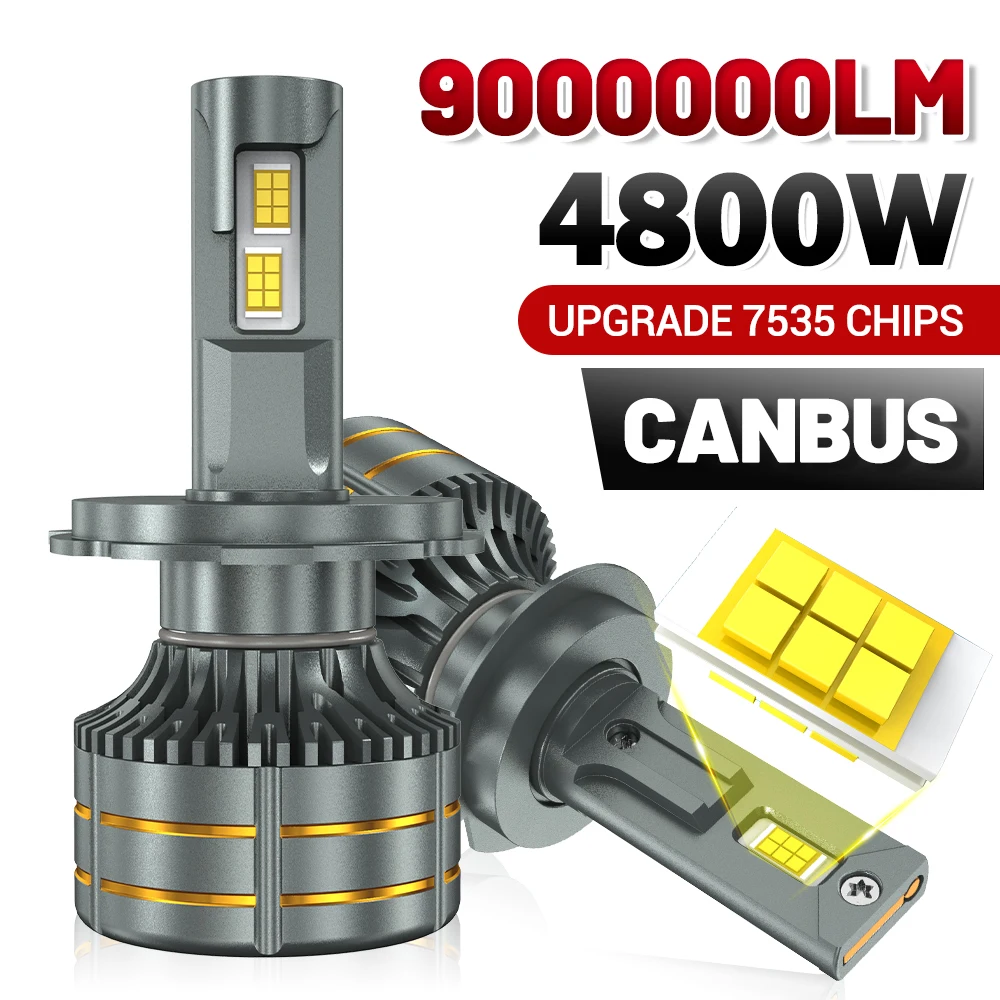

9000000LM H7 LED Headlight Bulbs H4 H8 H9 H11 H1 H3 9005 HB3 9006 HB4 H13 9008 9007 CANBUS 6000K Turbo Auto Headlamp Car Lights