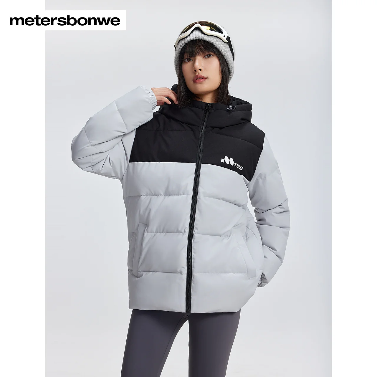 Metersbonwe-Men's And Women's Cotton-Padded Jacket Hooded Drawstring Soft Fabric Filled Superior Cotton Warm Wear  Winter