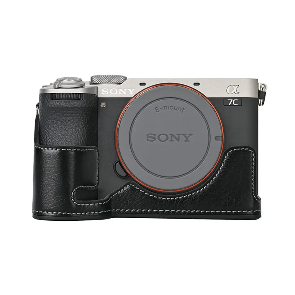 

Получехол для камеры из искусственной кожи для Sony A7C2/A7C Mark II с нижним отверстием