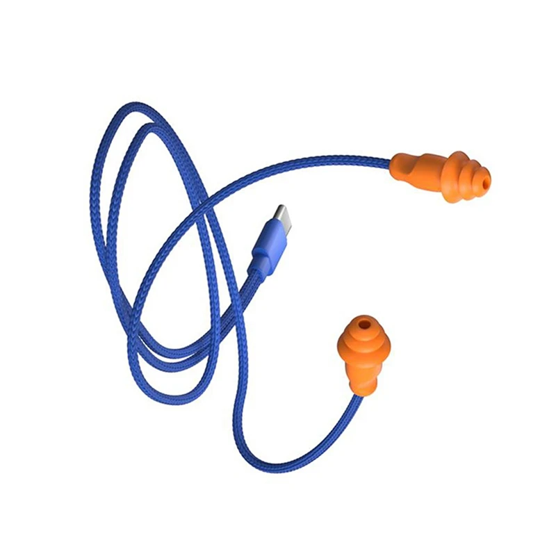 1m Type-C Earbuds Noise-Isolating Labor Protection Work Lazy Mobile Phone Listening to Music Heavy Bass-DTA9