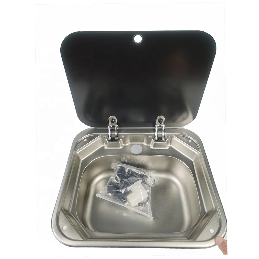 Amazon Hot Sale RV Caravan Accessories Mini Kitchen Wash Sink Stainless Steel With Faucet