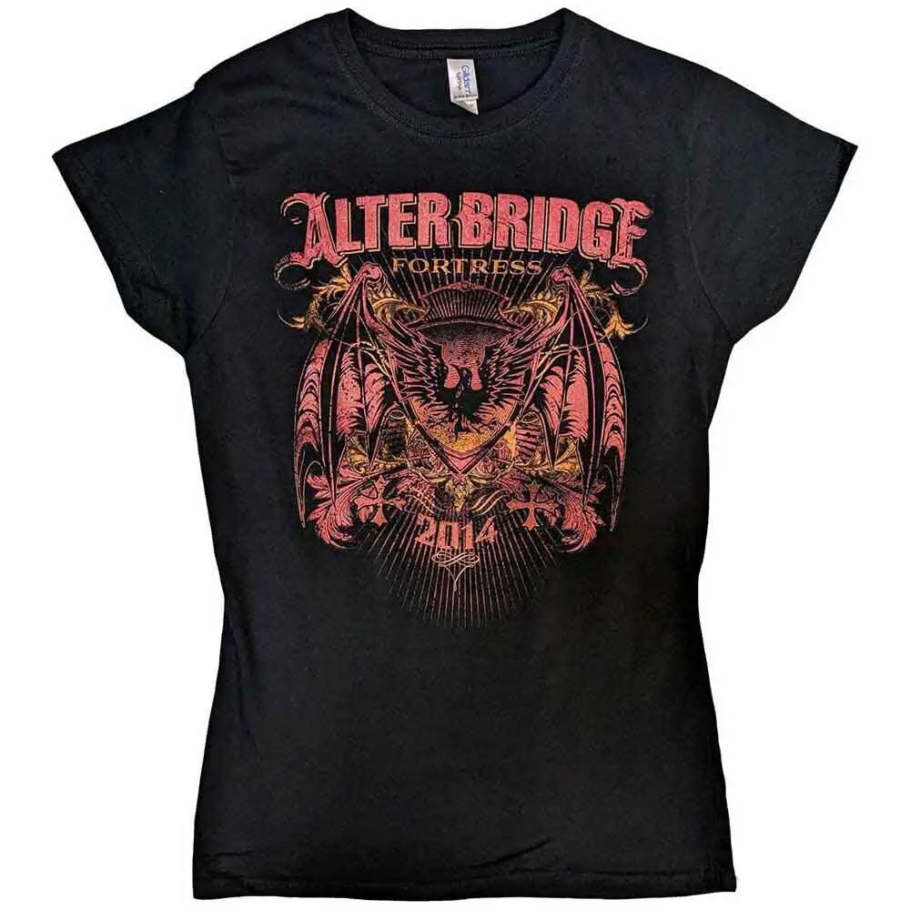 Alter Bridge Fortress Batwing Eagle  T Shirt Black New