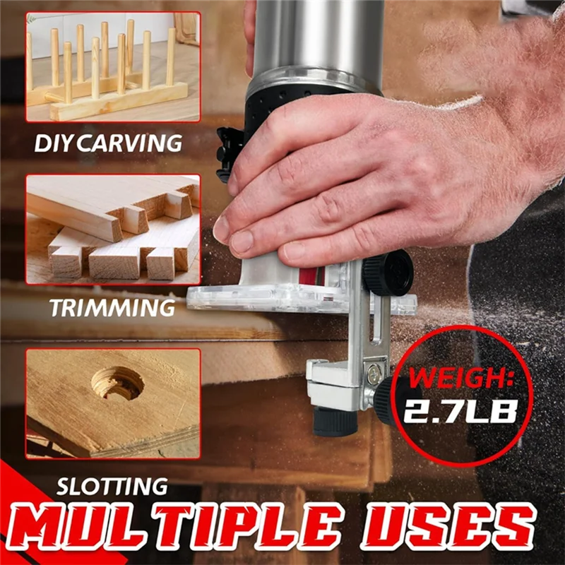 

A74E-For Brushless Trimmer Cordless Electric Router Carpenter Milling Engraving Slotting Machine Carpenter Tool