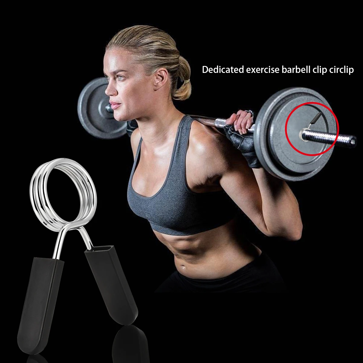 1 Piece 25/28/30/50 Spinlock Collars Barbell Collar Lock Dumbell Clips Clamp Weight lifting Bar Gym Dumbbell Fitness Body Buildi