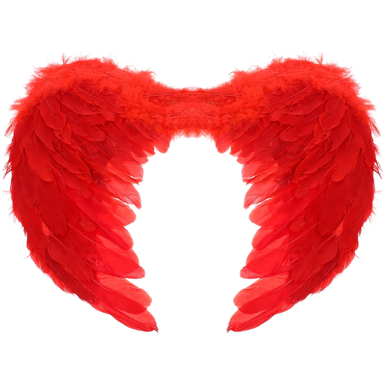 Girls Accessories Angel Wings Stage Performance Props Cosplay Party Plume Red Women's