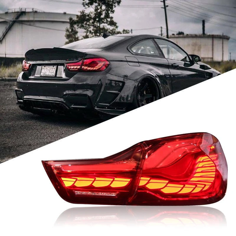 

Suitable For BMW 4 Series Tail Light Assembly F32 F36 Modified M4 F82 Dragon Scale Tail Light Gts Running Water Turn Signal