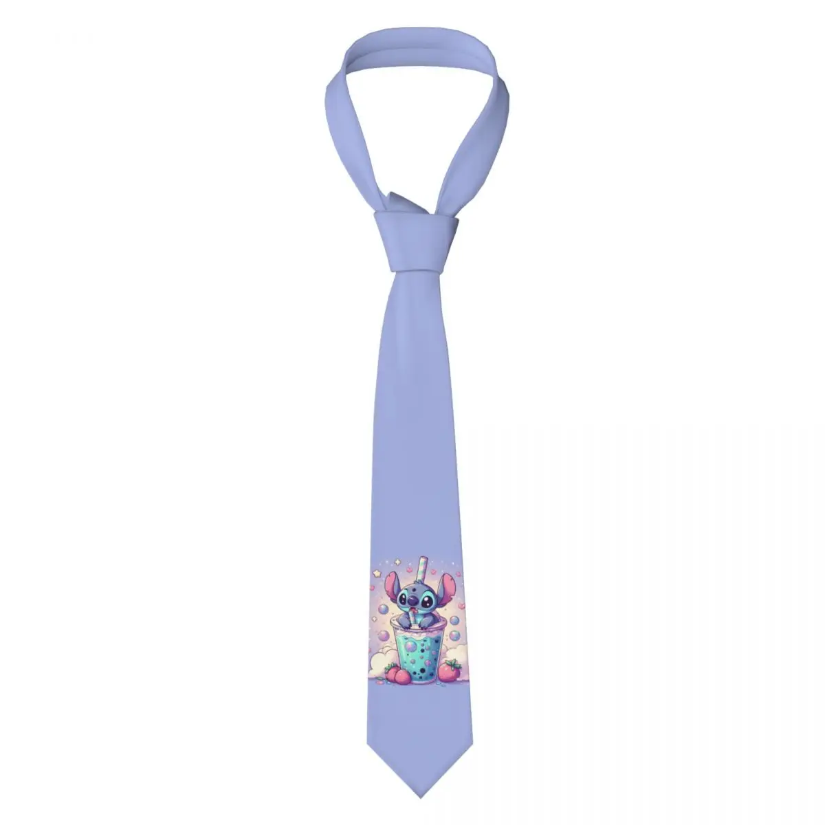 Custom Stitch Cartoon Anime Neck Ties Mens Mens Silk Tie For Father's Day