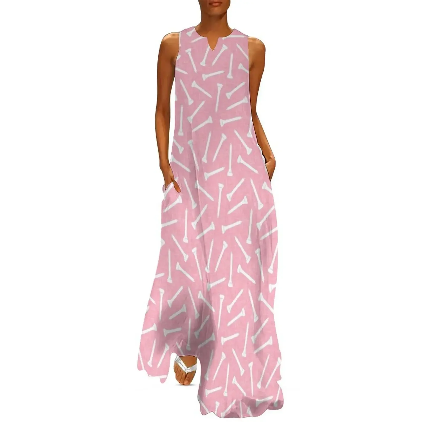 

Golf Tees - pink Long Dress cute dress women's summer dresses 2025 dresses summer prom dresses Dress