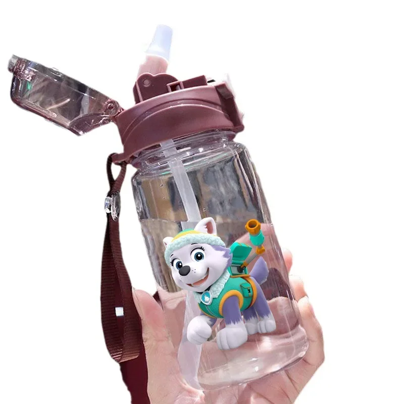 Paw Patrol Children's Water Sippy Cup 550ML Creative Cartoon Kids Cups with Straws Leakproof Water Bottles Outdoor Supplies