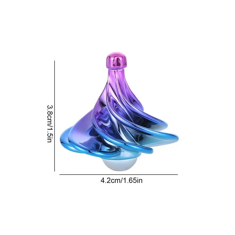 Rotating Top Rotating Tops Wind Blow Turn Gyro Colorful Desktop Portable Gyro Rotating Top Toy Desktop Rotating Gyro Toy Stress