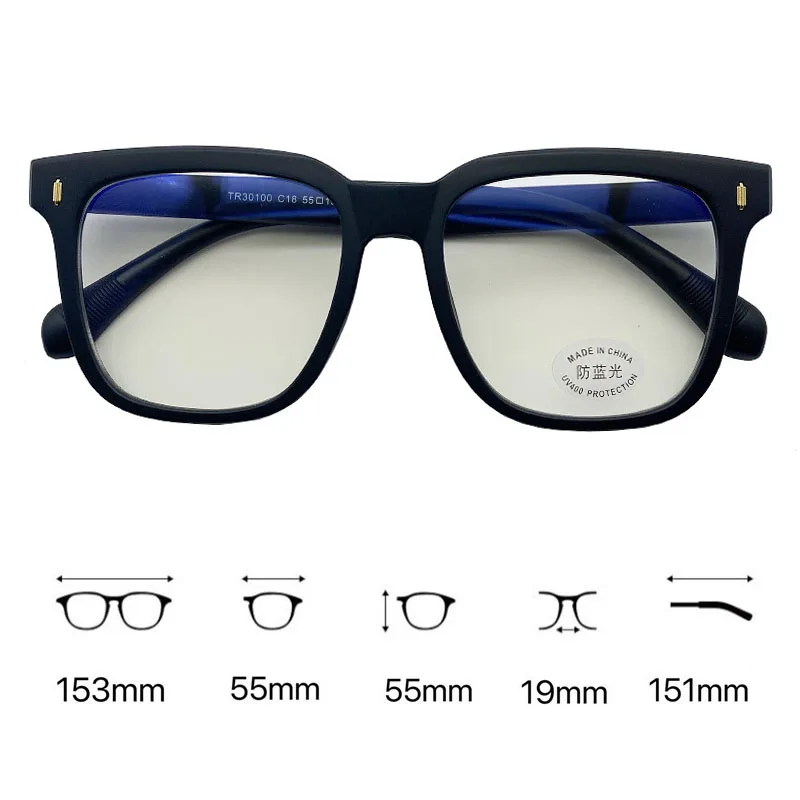 Large Transparent Finished Myopia Glasses for Women Ladies Fashion Near Sight Prescription Glasses Luxury Minus Diopter Eyewear
