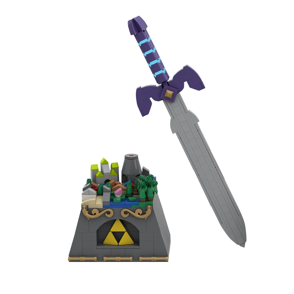 Moc Baustein Sketch Architektur Actionfigur Ziegel Spielzeug Geburtstagsgeschenke Zeldaed Master Sword Shielder Shrined Keglo Seeds