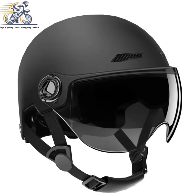 Electric scooter helmet 3C Certified Lightweight Men's and Women's Adult Electric Bicycle Motorcycle Half Helmet with Goggles