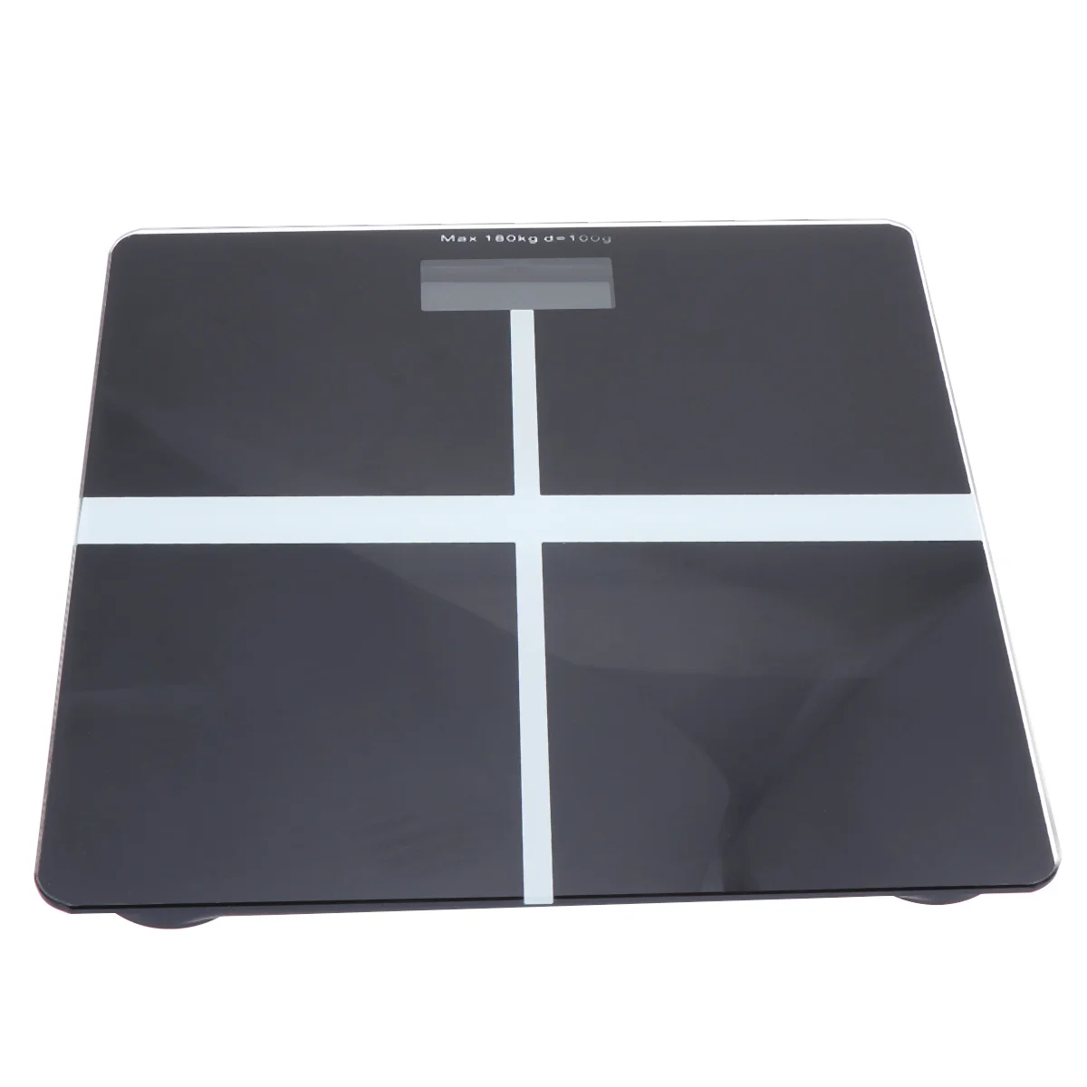 משקל דיגיטלי דיוק גבוה מרובע זכוכית מחוסמת חיישן משקל גוף אלקטרוני לחדר האמבטיה