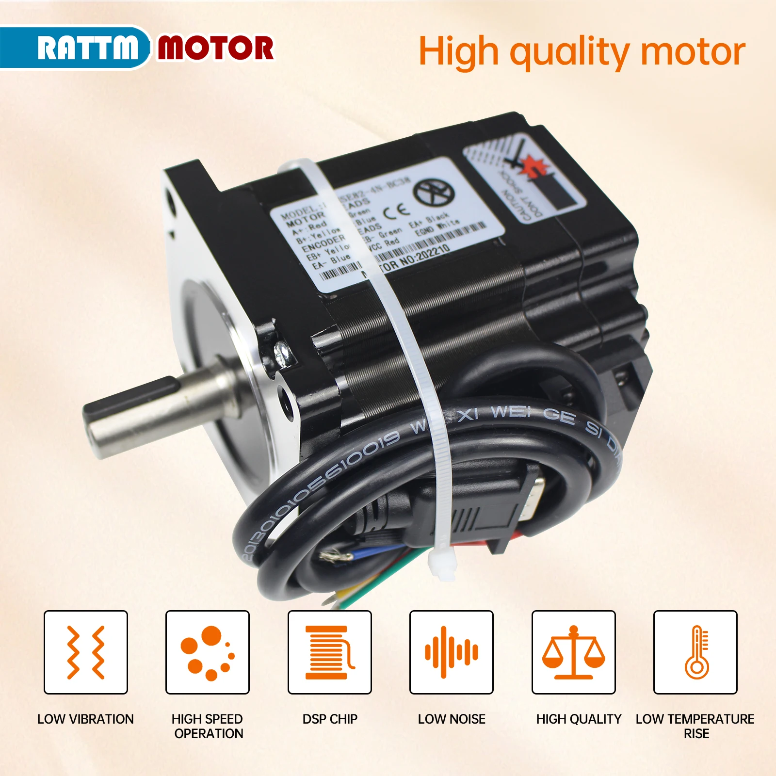 Imagem -03 - Servomotor Nema34 Motor de Loop Fechado n. m 82 mm 6a & Hss86 Kit de Controle Cnc Híbrido