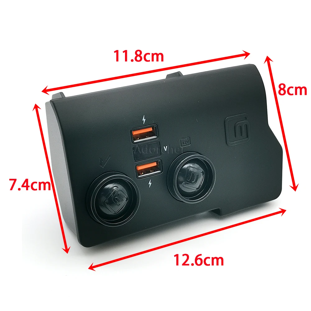 Car Charger Cigarette Lighter USB Splitter One For Two Fast Charging Accessories Fit For VW Golf 5 6 Eos MK5 Jetta