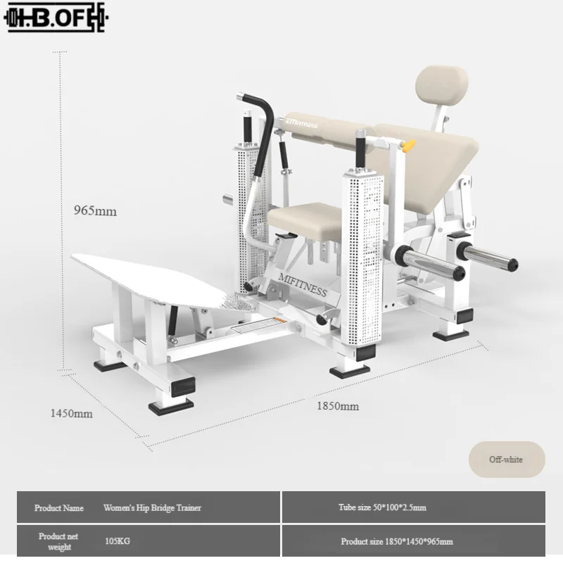 

Hip Bridge Machine Trainer for Women's Fitness Gym, Commercial Hack Squat Machine for Shaping Hips, Commercial Fitness Equipment