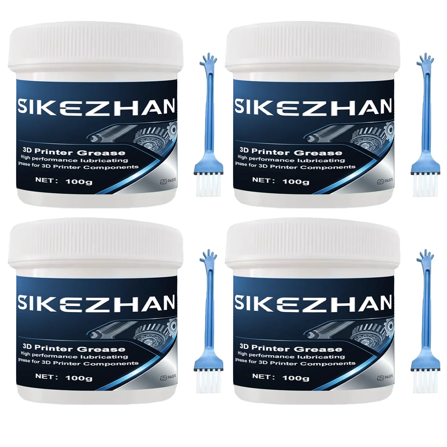 Premium-PTFE-3D-Druckerfett für Z-Achsen-Schrauben und -Schienen – Geräuschreduzierungsschmiermittel für Ender 3, Bambu Lab, Prusa, Voron-400 g