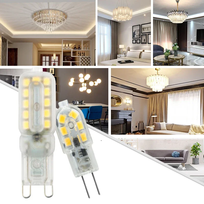 Super Bright G4 G9 LED Light Bulb 3W 5W 7W AC 110V 220V DC 12V Lamp Cold/Warm White Constant Power Light LED Lighting Bulbs