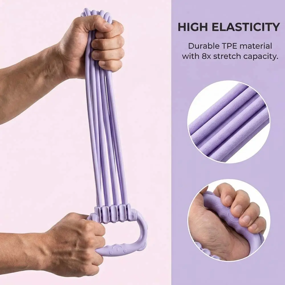 8-Shaped Design Yoga Elastic Band Back Shoulder Shaping Adjustable Elastic Elastic Pull Trainer Muscle Stretching Chest Expander