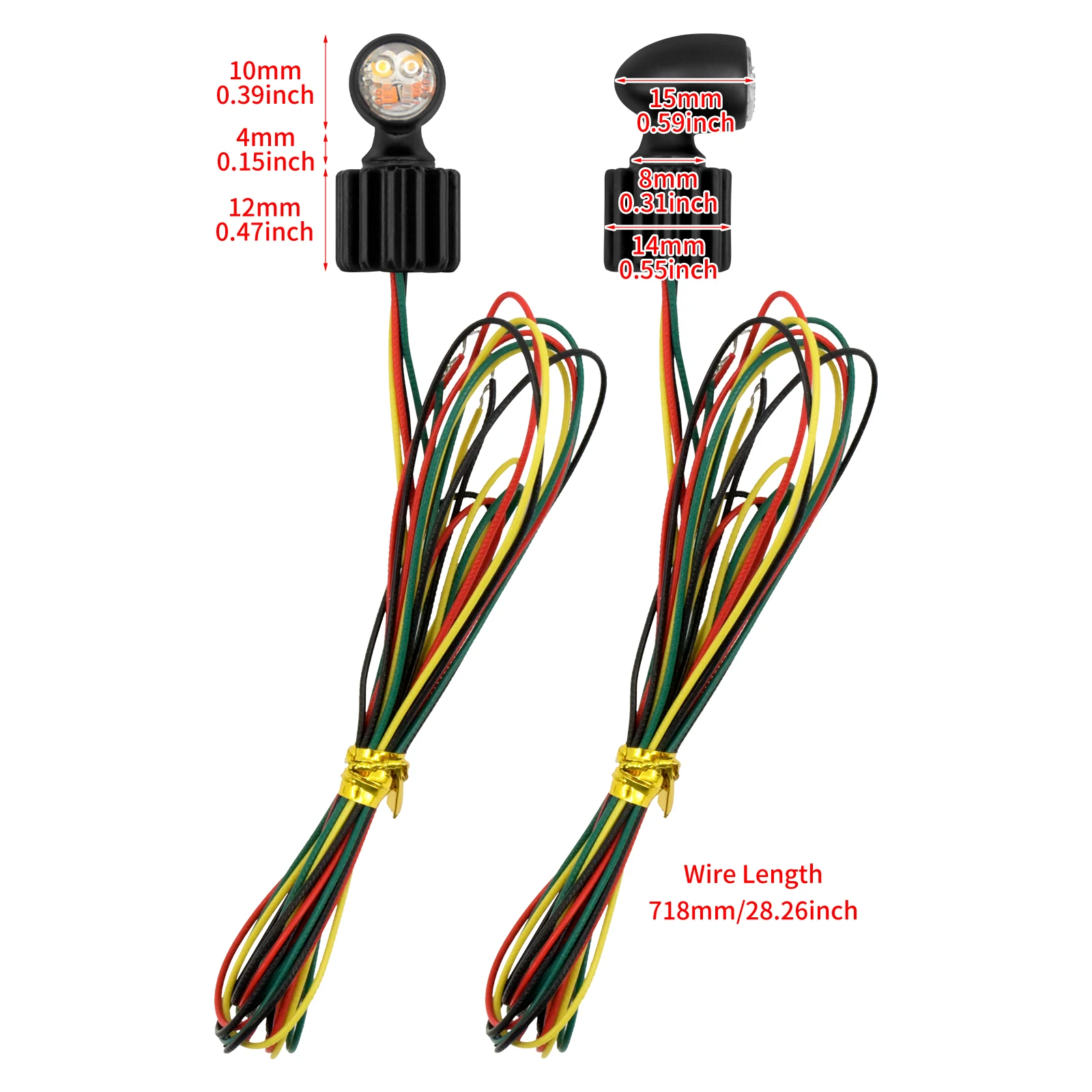 Motocykl czarny/chrom Mini LED kierunkowskaz światło hamowania działa led uniwersalny dla Harley Touring Dyna Softail Sportster XL FLSB